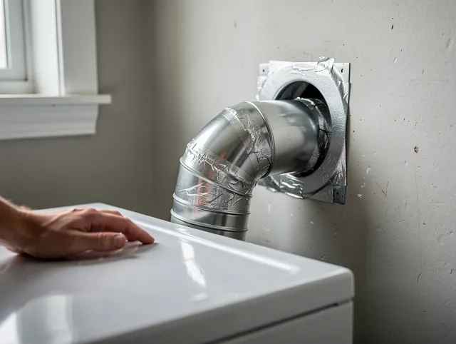 Newington Dryer Vent Cleaning expert performing professional dryer vent repair and installation in Newington