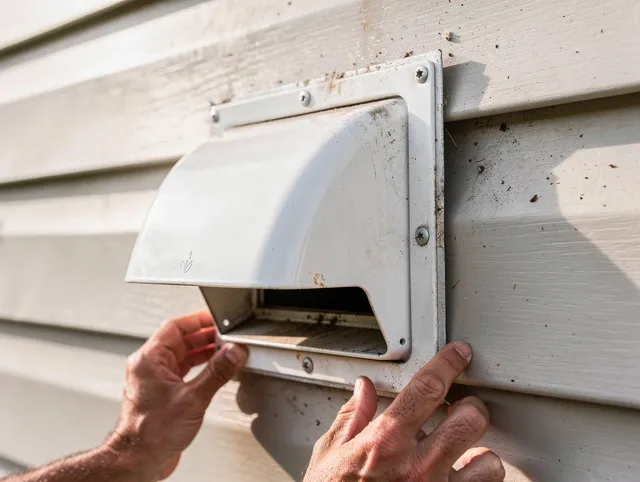 Newington Dryer Vent Cleaning technician delivering thorough residential dryer vent cleaning service in Newington